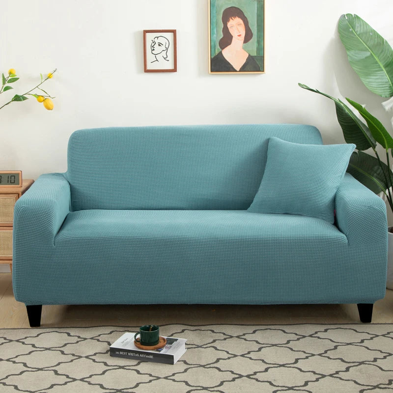 Sofa Cover Elastic For Living Room Home Jacquard Stretch  Slipcovers  Corner Couch Covers 1/2/3/4 Seater L Shape Free Shopping