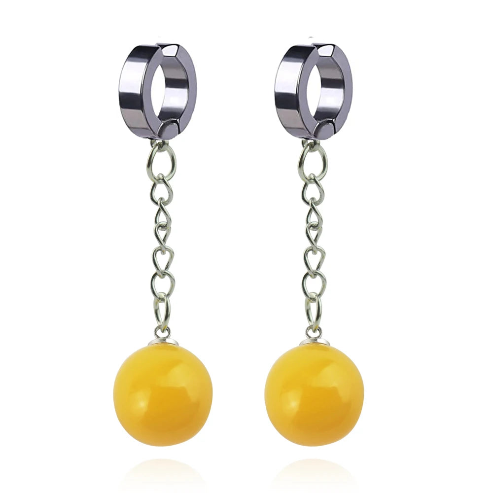 Anime Kakarotto Son Goku Vegeta Cosplay Zamasu Potara Earrings Ear Clips Stud Women Men Unisex Jewelry Accessories Pendant Props