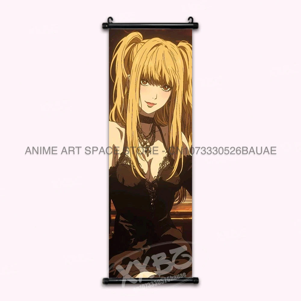Anime DEATH NOTE Hanging Painting Classic Cartoon Poster Yagami Light Scrolls Pictures Ryuk Home Decor Mural Wall Art For Room