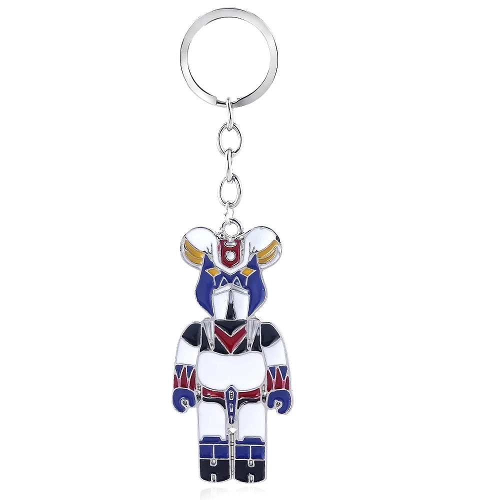 Anime Mazinger Z Keychain UFO Robot Bombardier Logo Keychain for Men Car Keychain Jewelry Accessories Gifts