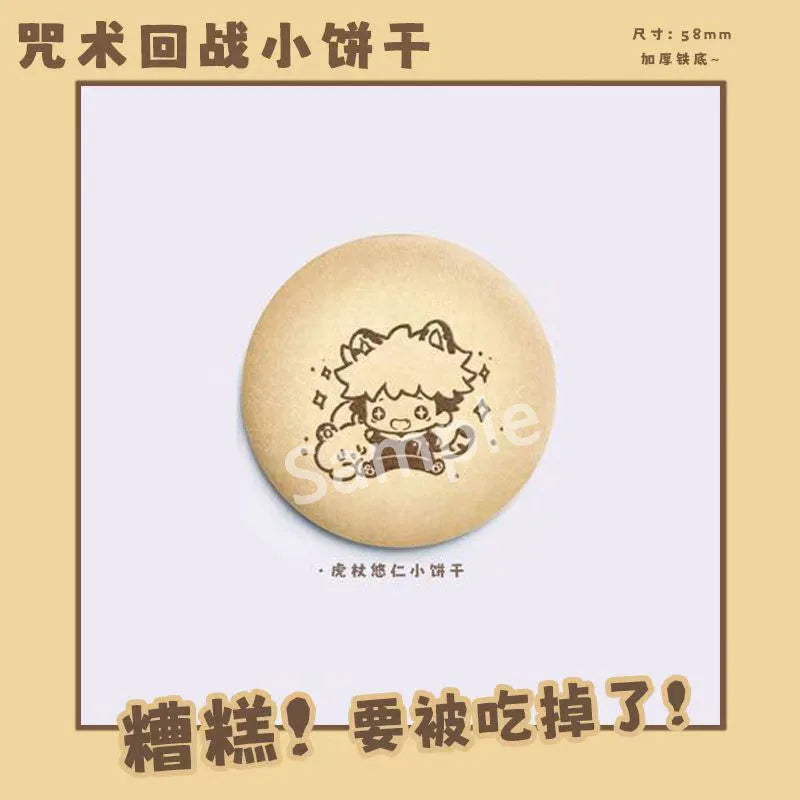 Anime Badge Jujutsu Kaisen Gojo Satoru Itadori Yuji Fushiguro Megumi Collectible Figurine Metal Pin Anime Merchandise Otaku