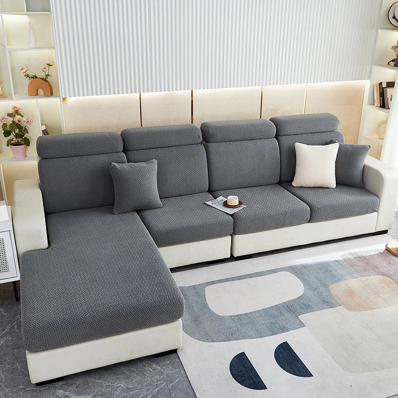 Thicken Sofa Seat Cushion Cover Jacquard Chair Cover Sofa Slipcover Stretch Adjustable Sofa Cover Pets Kids Furniture Protector