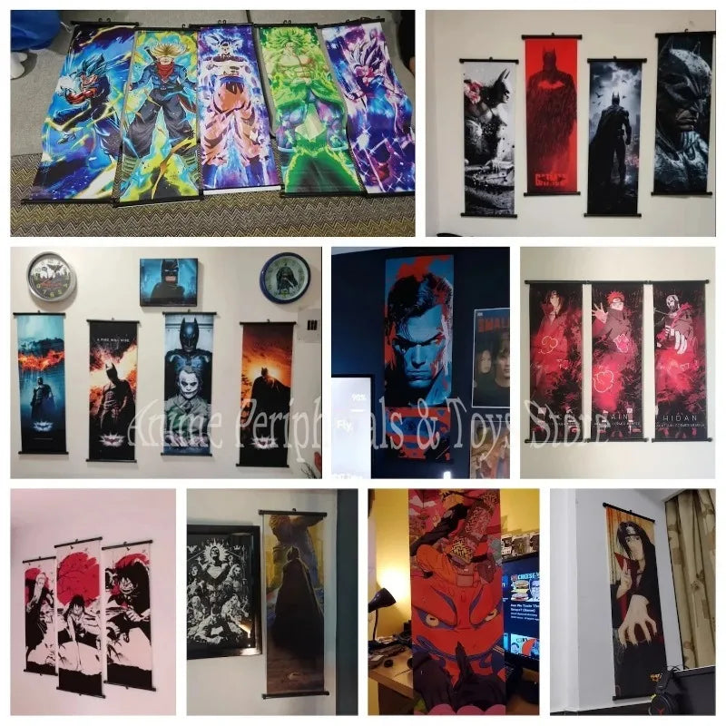 Printed Dragon Ball Poster Anime Wall Artwork Goku Pictures Bejīta Painting Canvas Super Saiyan Hanging Scrolls Home Room Decor
