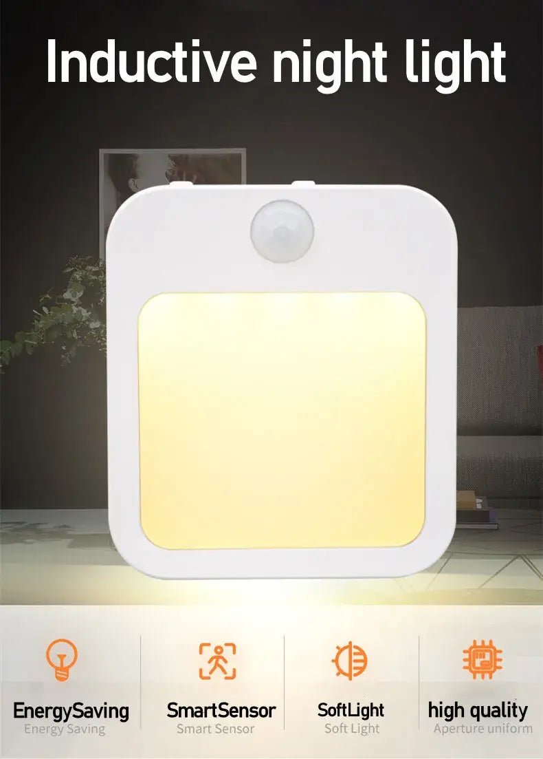 Anime Motion Sensor LED Night Light – EU Plug Dimmable Cabinet Lamp