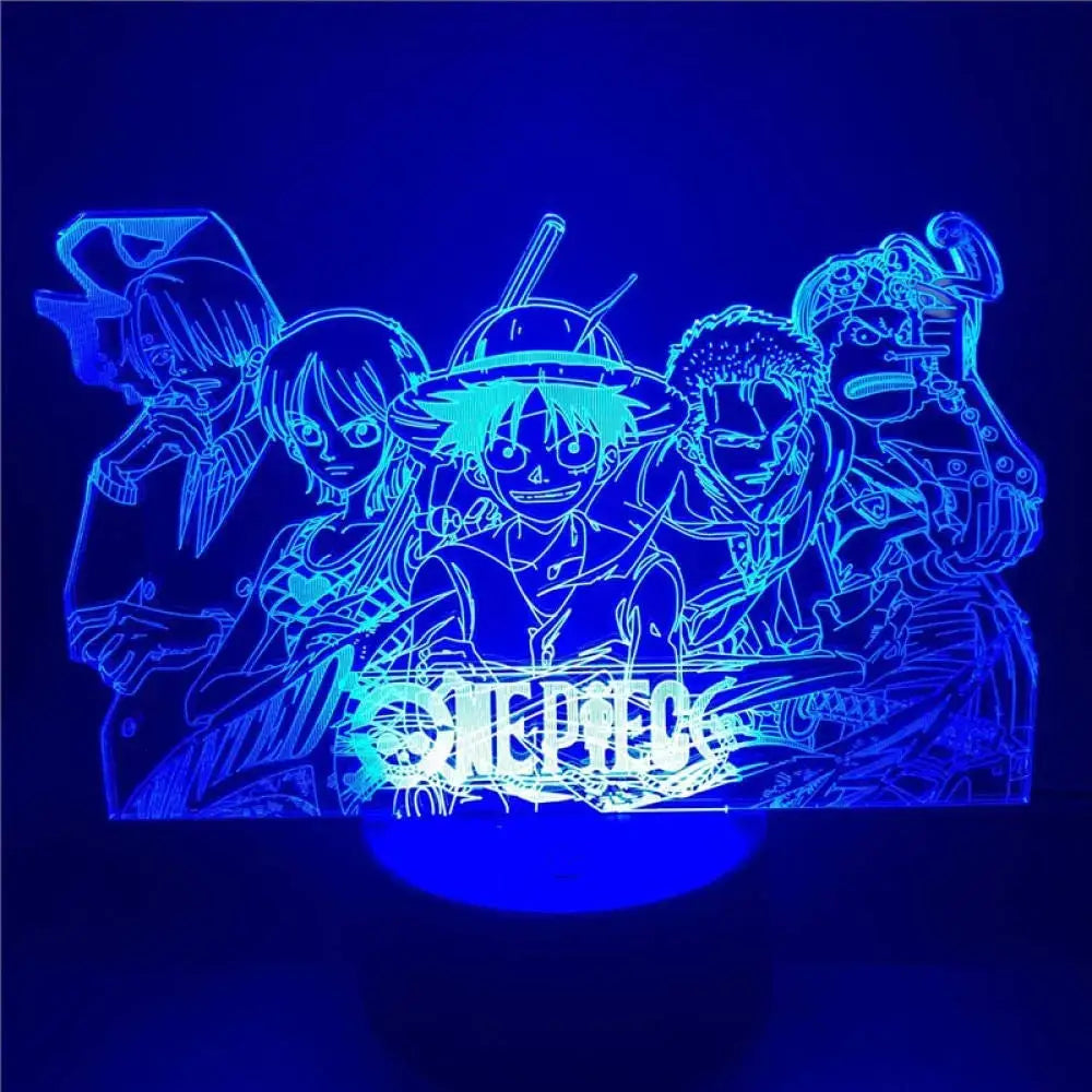 One Piece Crew 3D LED Lamp – Anime Light