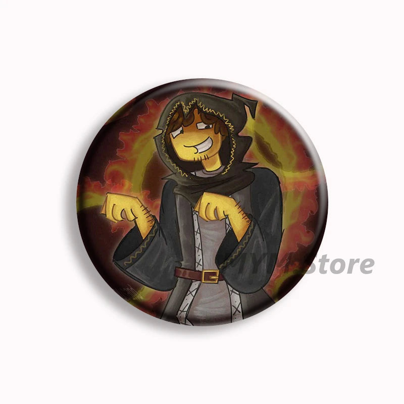 Forsaken Telamon Anime Soft Button Pin Shedletsky Brooches Badge Bag Decor Jewelry Fans Collect Gamer Friends Gifts
