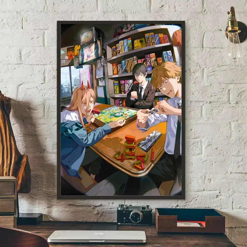 Anime Poster Art Wall Aesthetic Decoration Chainsaw Man Home Living Room Bedroom Bar Canvas Painting Wall Art Nordic Posters