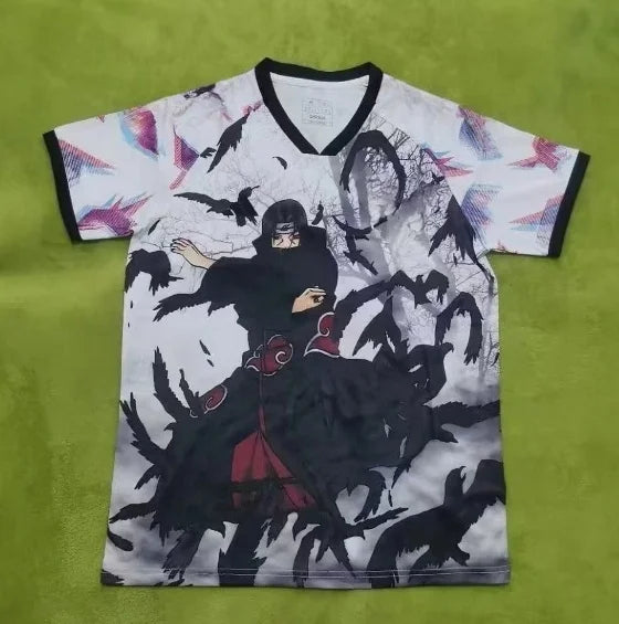 Summer 2026 Naruto Uchiha Weasel Themed Football Jersey-style 3D Print Breathable Quick-drying T-shirt Male and Female Top
