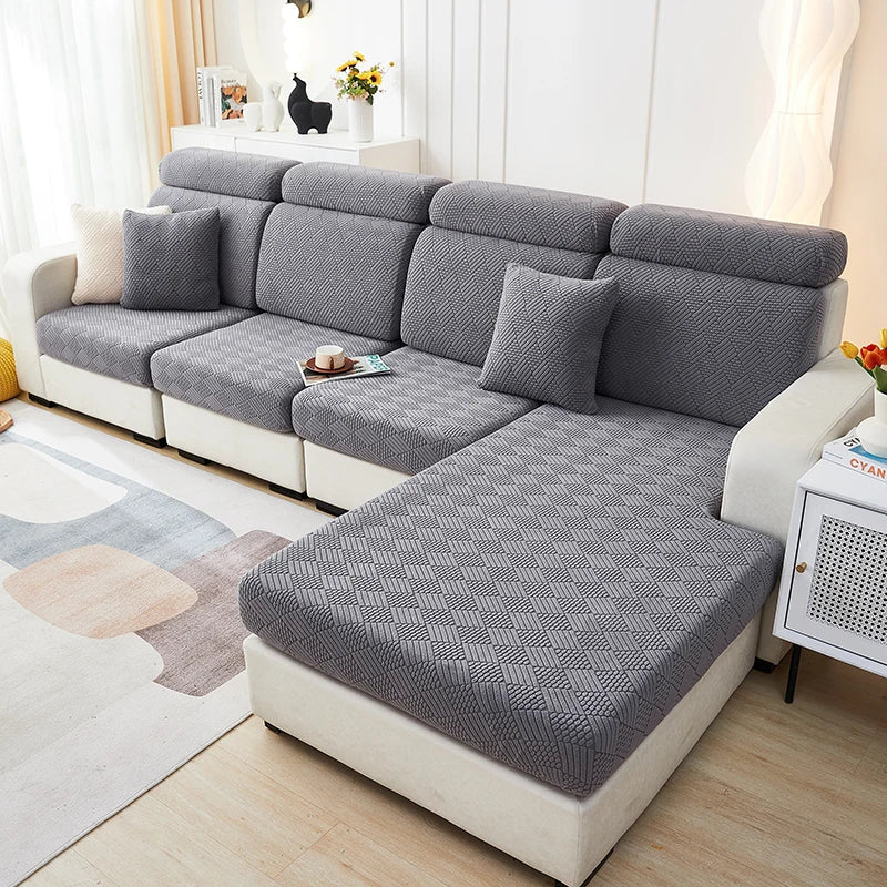 Thicken Sofa Seat Cushion Cover Jacquard Chair Cover Sofa Slipcover Stretch Adjustable Sofa Cover Pets Kids Furniture Protector