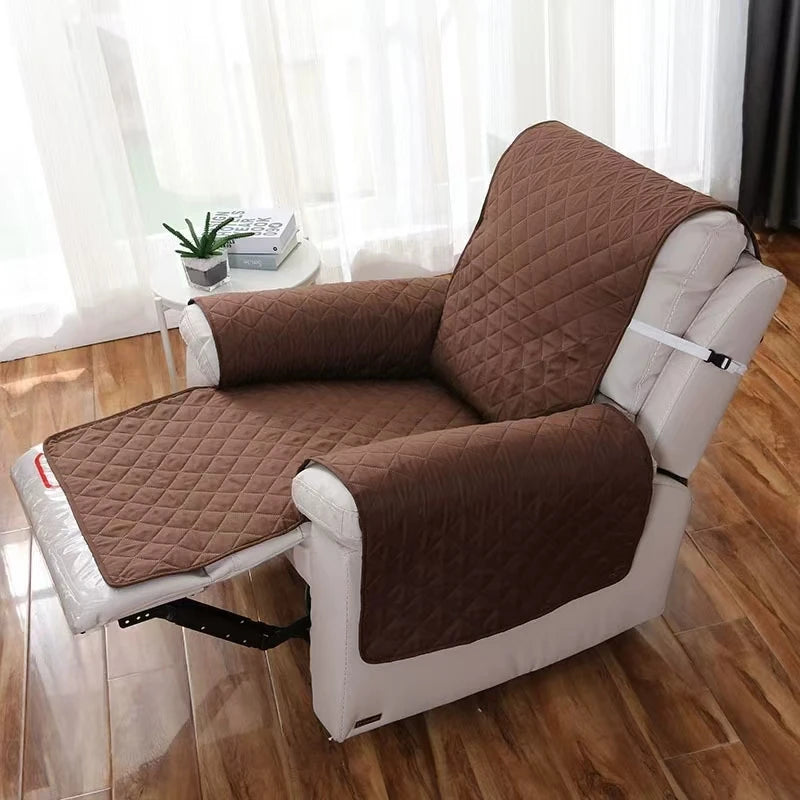 Solid Color Recliner Sofa Cover Dogs Pets Kid Anti-Slip Chair Covers Anti-wear Armchair Slipcovers Furniture Protector