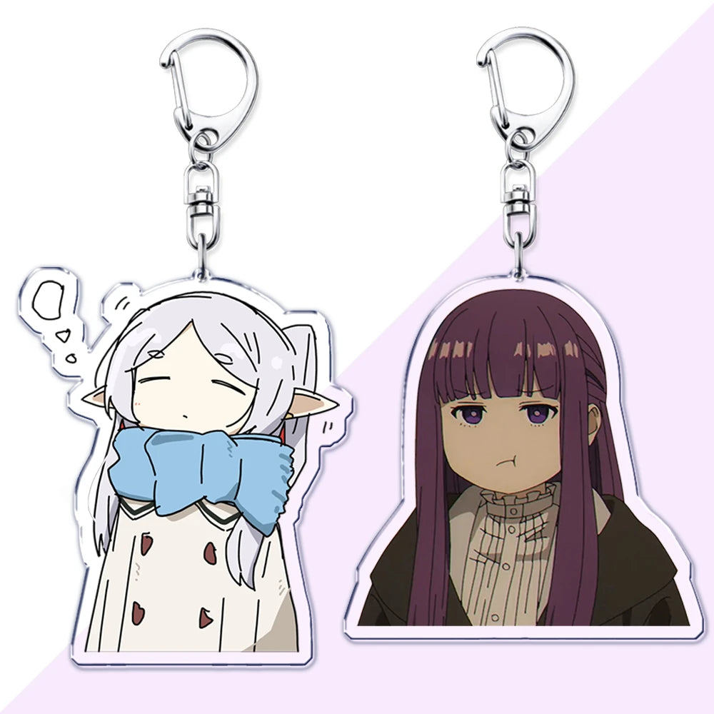 Popular Anime Frieren Beyond Journeys End Keychains for Accessories Bag Himmel Heiter Girl Keyrings Jewelry Fans Friends Gifts
