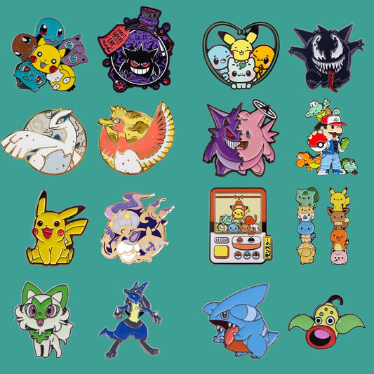 Kawaii Elf Anime Cartoon Enamel Pin Elegant Lapel Pins for Backpacks Clothes Gengar Badges Cute Brooch Jewelry Gifts for Friends