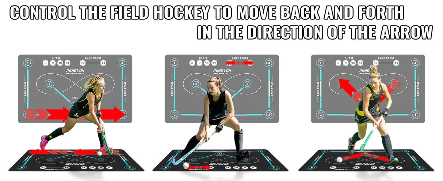 Hockey training pad that can be easily unfolded at any time Rubber pad American sports non-slip and wear-resistant thickened pad