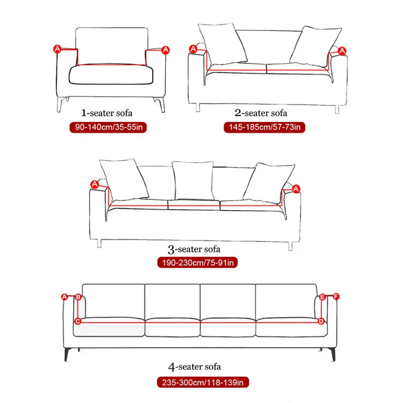 Christmas decoration Sofa Cover Stretch Modern Chair Couch Cover Sofa Covers for Living Room Furniture Protector 1/2/3/4 Seater