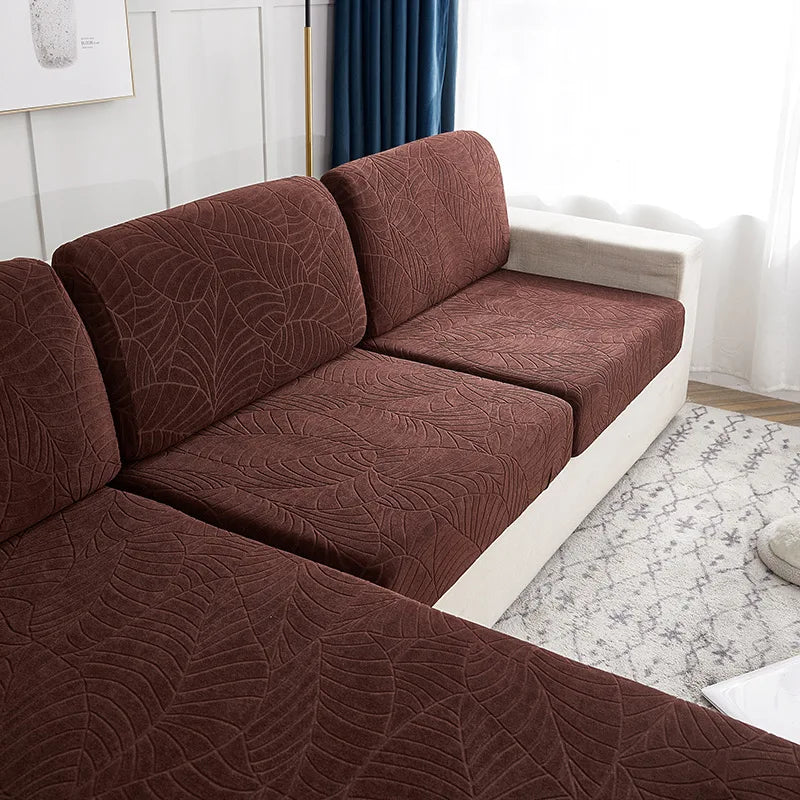 Splashproof Jacquard Sofa Cushion Cover For Living Room Anti-slip Anti-dust Thickening Elastic Sofa Cover Furniture Protector