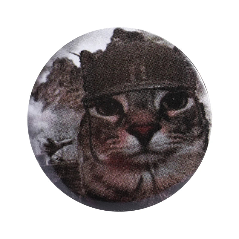 Tinplate Pin Button Custom Anime Role Old-school Hip-Pop Horror Film Brooch Cartoon Collar Badge Jewelry Gift Fans