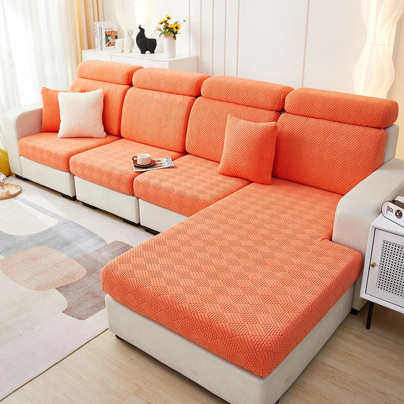 Thicken Sofa Seat Cushion Cover Jacquard Chair Cover Sofa Slipcover Stretch Adjustable Sofa Cover Pets Kids Furniture Protector