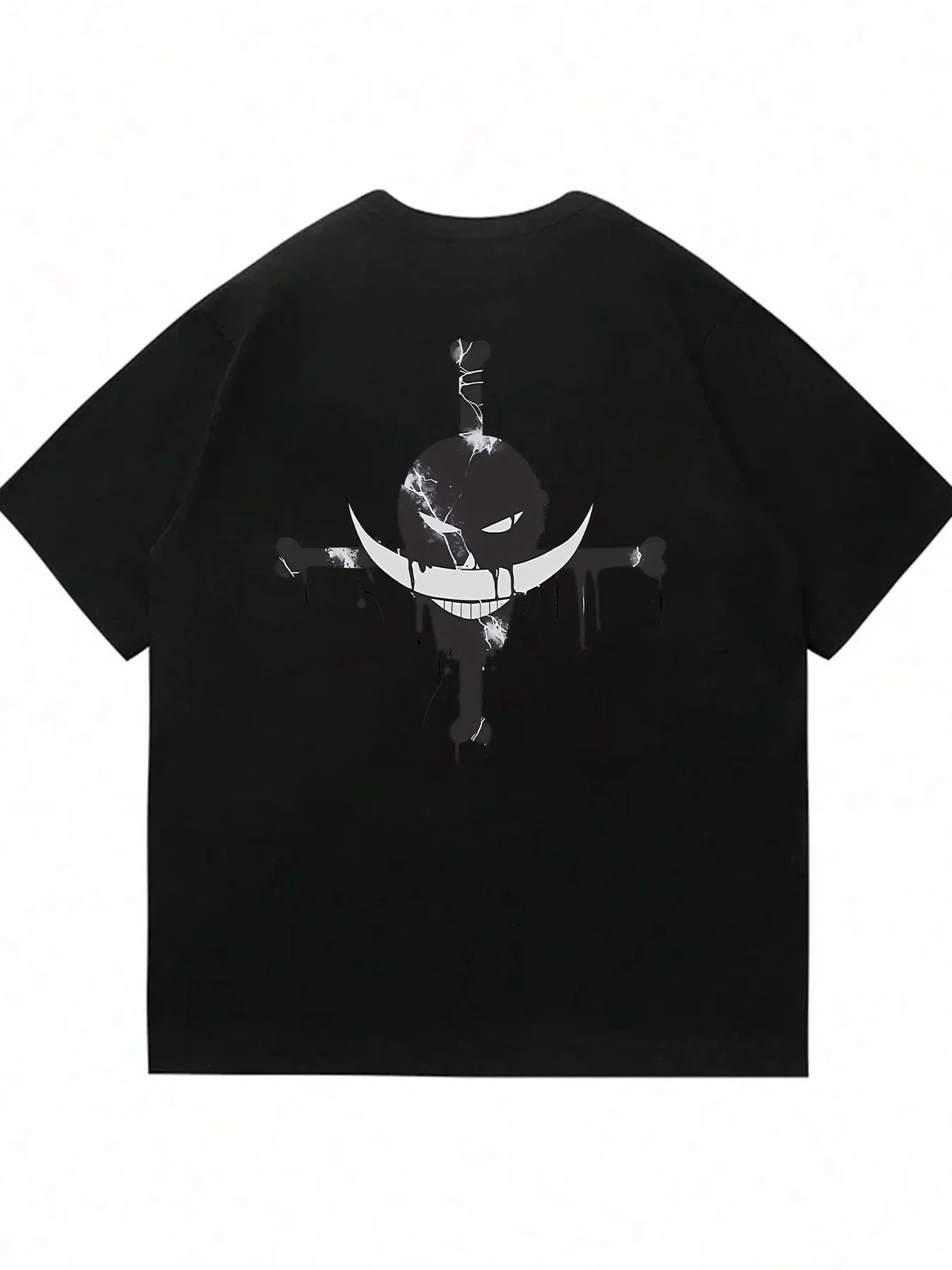 One Piece Men's T-shirt Portgas D. Ace Anime Summer Boy Spring and Autumn Children's Short Sleeves Parent-Child Wear Sport Tees