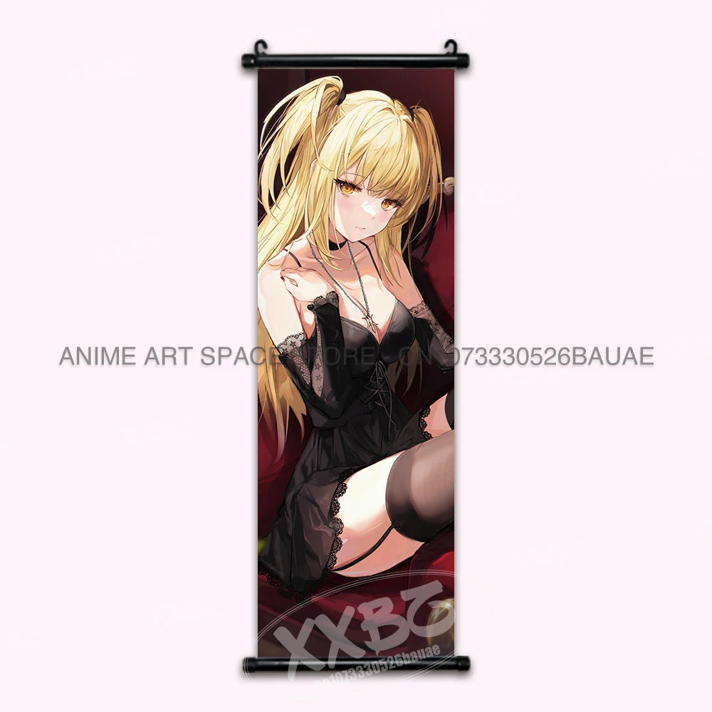 Anime DEATH NOTE Hanging Painting Classic Cartoon Poster Yagami Light Scrolls Pictures Ryuk Home Decor Mural Wall Art For Room