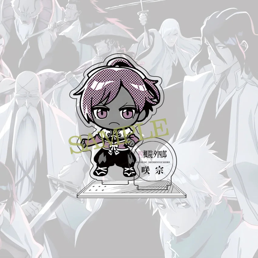 Anime BLEACH 10 cm Acrylic Ichigo Rukia Uryuu Hirako Toushirou Kenpachi Sousuke Standing Model Table Decoration Fan Gift