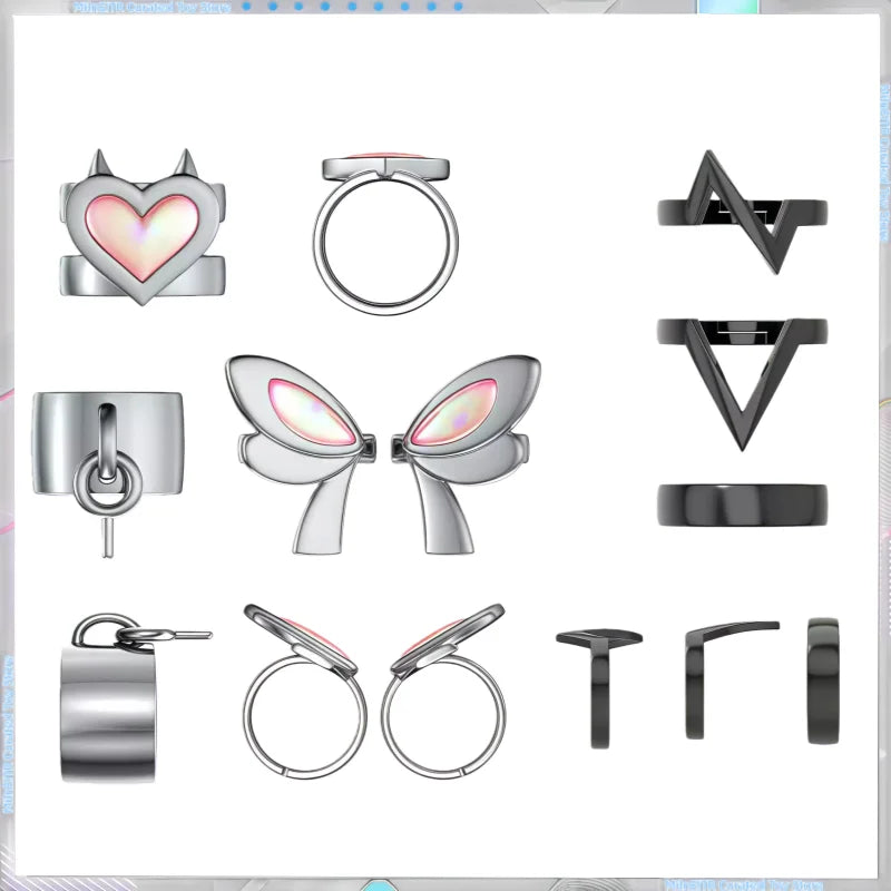 2025 New VALORANT Clove Adjustable Ring Set Anime Game Secondary Derivative Cosplay Accessory Collectible Toy Gift In Stock