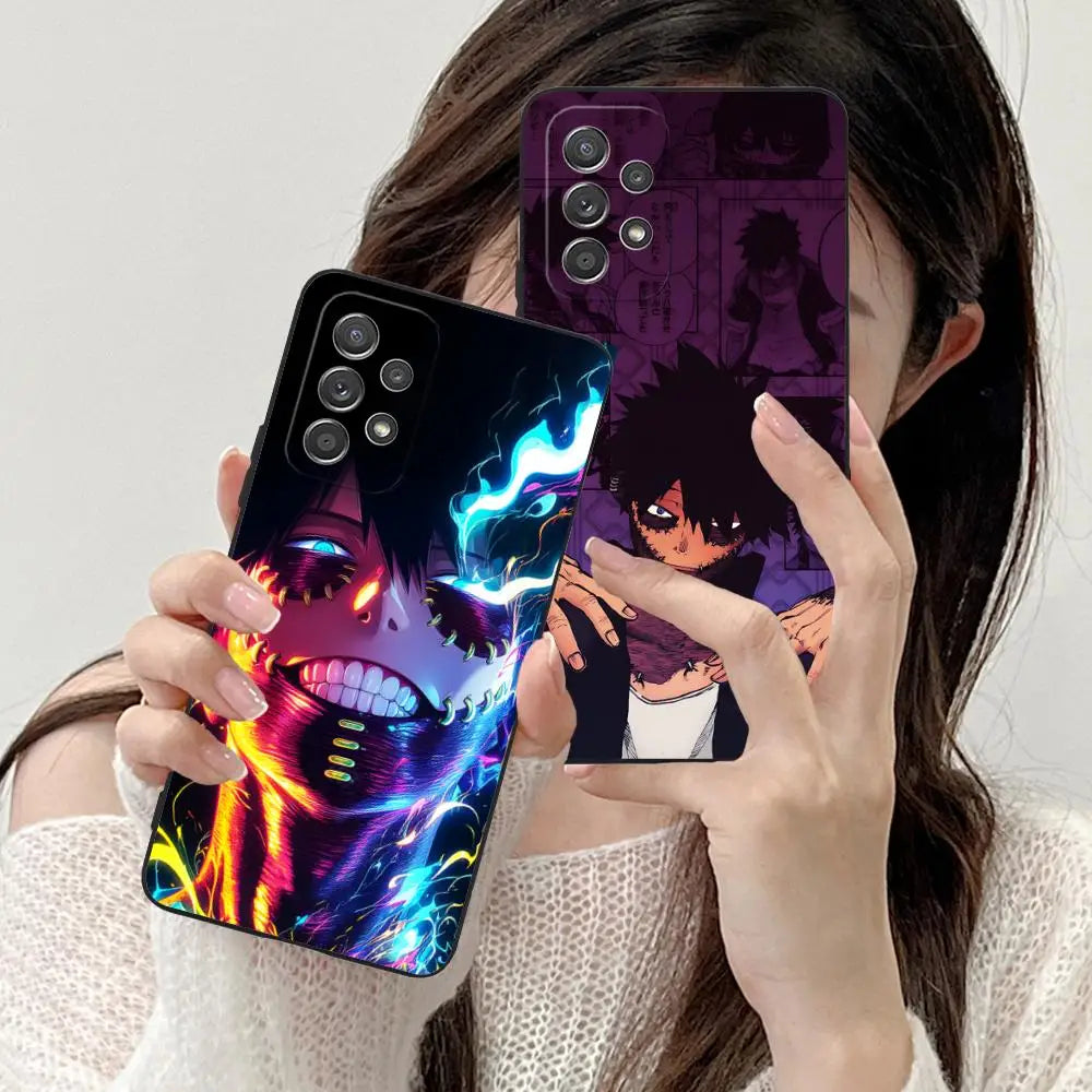 My Hero Academia Dabi Phone Case for Samsung Galaxy A73 72 71 70 56 55 54 53 52 36 35 34 23 16 15 5G Colour Protective Pretty