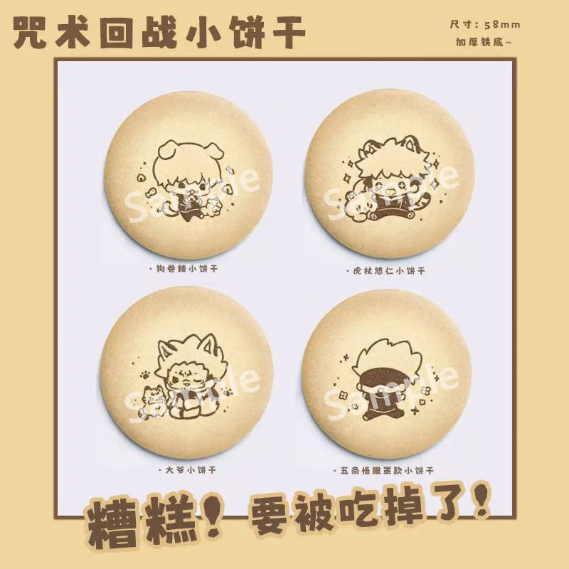 Anime Badge Jujutsu Kaisen Gojo Satoru Itadori Yuji Fushiguro Megumi Collectible Figurine Metal Pin Anime Merchandise Otaku