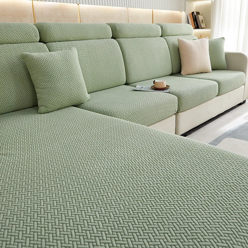 Thicken Sofa Seat Cushion Cover Jacquard Chair Cover Sofa Slipcover Stretch Adjustable Sofa Cover Pets Kids Furniture Protector