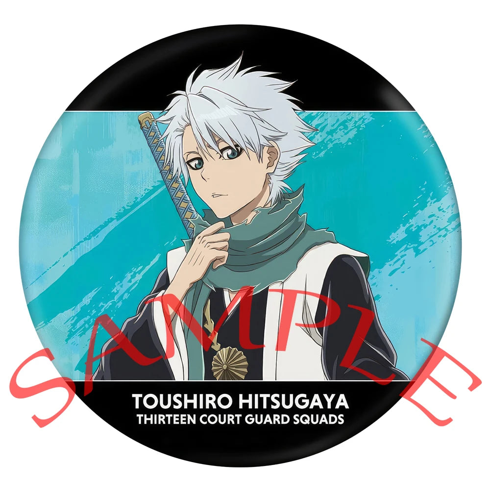 Anime BLEACH Cosplay Urahara Kisuke Ishida Uryuu Inoue Orihime Kuchiki Rukia Kurosaki Ichigo Cartoon Badge Christmas Gifts