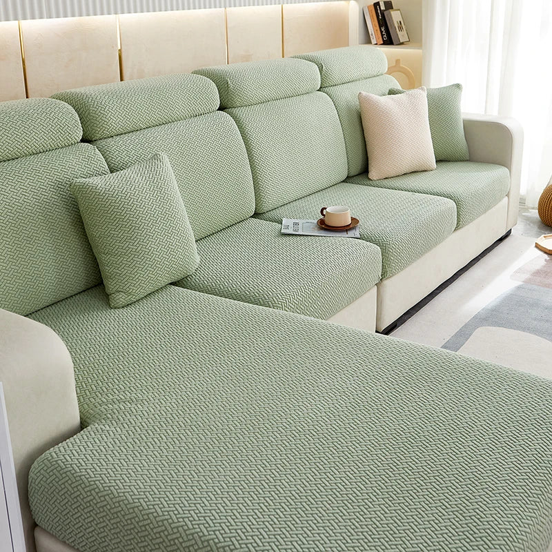 Thicken Sofa Seat Cushion Cover Jacquard Chair Cover Sofa Slipcover Stretch Adjustable Sofa Cover Pets Kids Furniture Protector