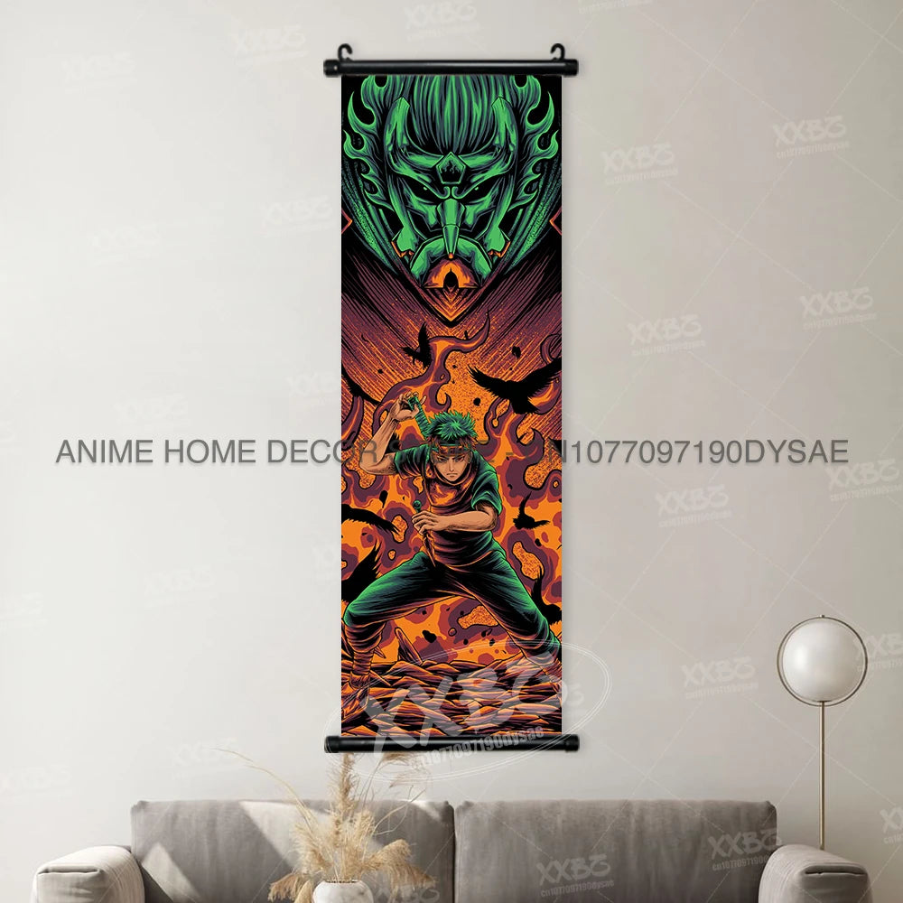Naruto Posters Uchiha Madara Decorative Painting Uchiha Itachi Anime Hatake Kakashi Wall Art Uchiha Sasuke Scrolls Picture Decor