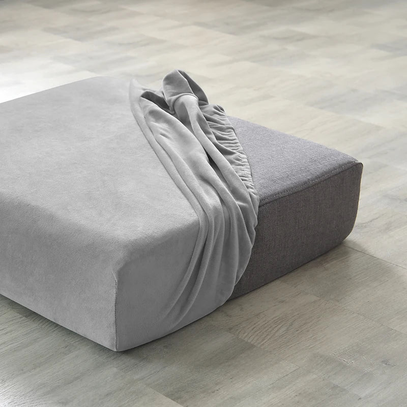 1pc Plush Sofa Slipcover Anti-slip Elastic Sofa Cover for Bedroom Office Living Room Home Decor Couch Cover Furniture Protector
