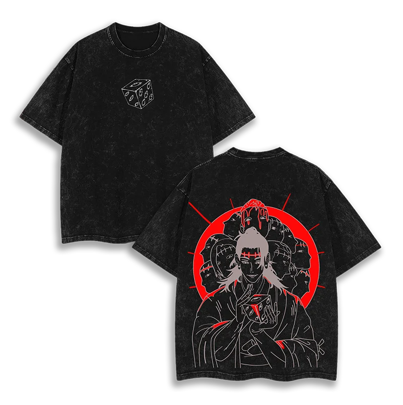 New Arrival Mens Clothes Tee Shirt Homme Graphic T-Shirts Men Tshirt for Men Ropa Hombre Jujutsu Kaisen Washed Camisetas