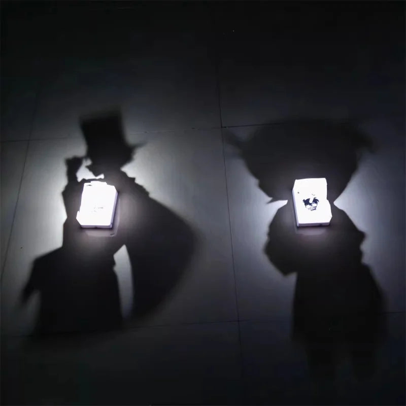 Anime Kaito Conan Goku Shadow Light Projector Lamp Creative Atmosphere Night Light Surprise Gift Friends Besties Decoration Toys