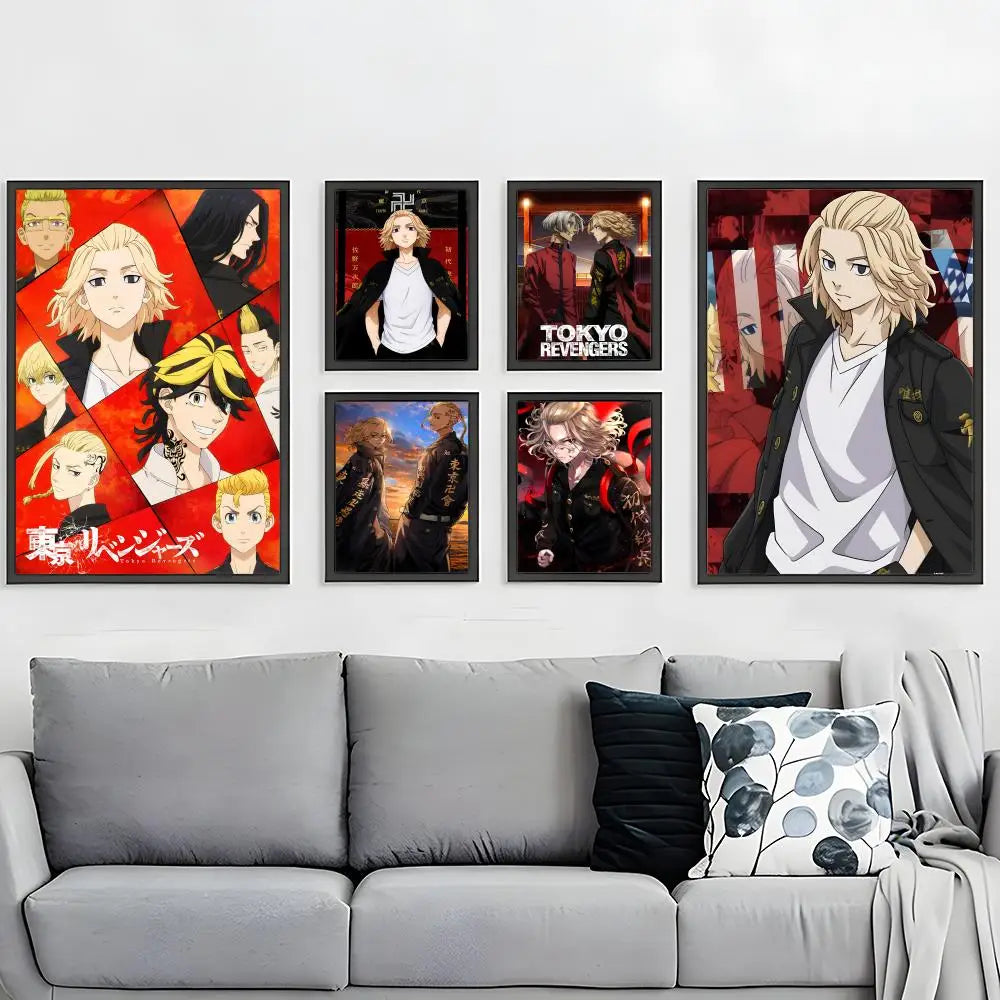 popular anime Tokyo Revengers Poster HD Waterproof Self-Adhesive Wall Art – Multi-Scene Use, Top Gift Pick