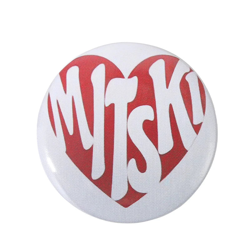 Tinplate Pin Button Custom Anime Role Old-school Hip-Pop Horror Film Brooch Cartoon Collar Badge Jewelry Gift Fans