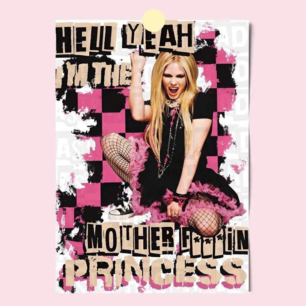 Poster HD Anime Hot Theme Singer/OST/Movie-Waterproof Self-Stick Home Decor Star Singer Avril Lavigne