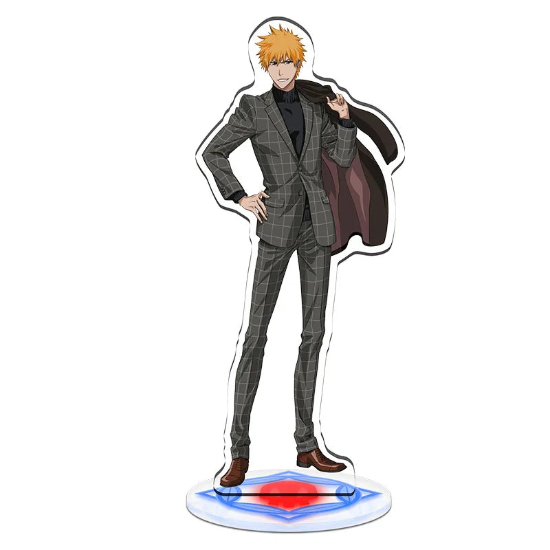 15cm hot Anime BLEACH Acrylic Stand Model Cosplay Characters Ornament Accessories Goods Collection Gifts 18pcs