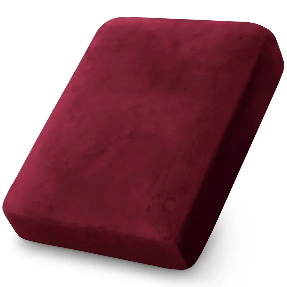 Velvet Sofa Cushion Covers for Living Room Plush Sofa Seat Cover Soft Stretch Sofas Couch Slipcover Furniture Protector
