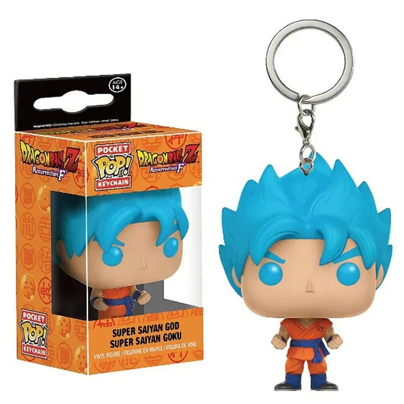 Funko Dragon Ball Z Son Goku Naruto Vegeta Master Roshi Gohan Form Frieza Figure Doll Collectible Model Toy Keychain PVC Figures