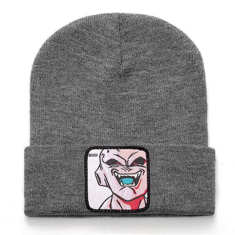 Anime Cartoon Dragon Ball Women Men Knitted Warm Winter Hats For Women Men Solid Hip-hop Casual Cuffed Beanies Bonnet