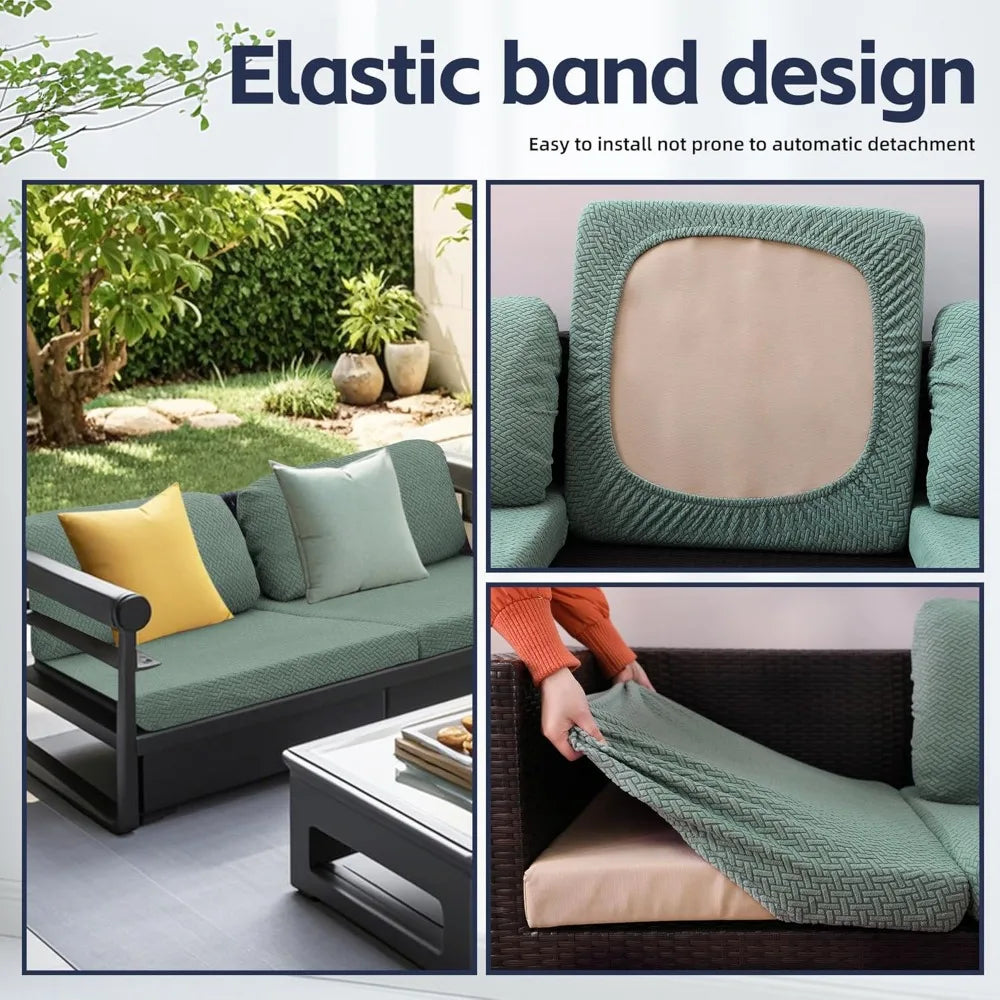 Outdoor Sofa Cushion Covers Patio Cushion Covers Furniture Stretch Patio Couch Covers Replacement Slipcovers Waterproof