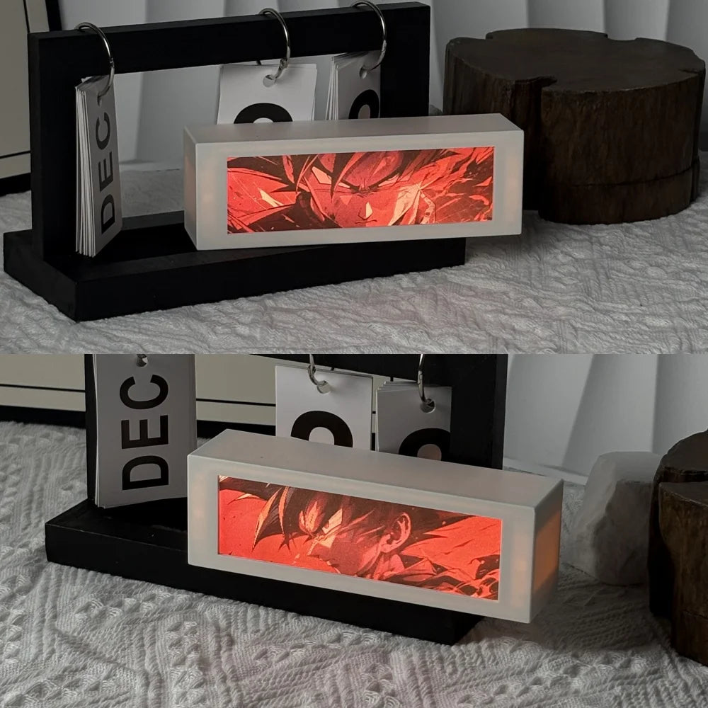 LED Classic Anime 3D  Lenticular Motion Anime Lightbox for Bedroom Decoration Lamp Anime Peripheral Friend Birthday Gifts