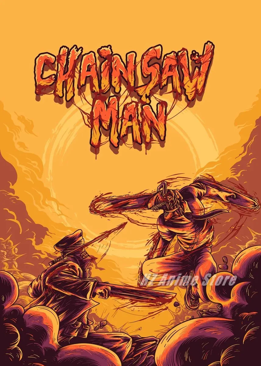 Anime Chainsaw Man Posters and Prints Canvas Painting Chainsawman Comic Wall Art Pictures for Modern Family Bedroom Home Decor