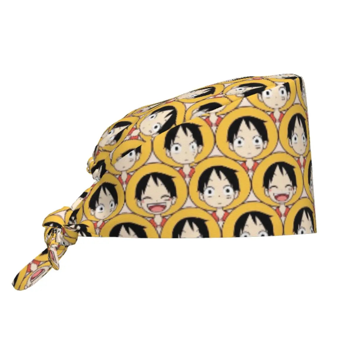 Custom Anime One P-Pieces Scrubs Cap Surgical Hats Women Men Skull Manga Operating Room Cap Nursing Cap Lab Works Hat