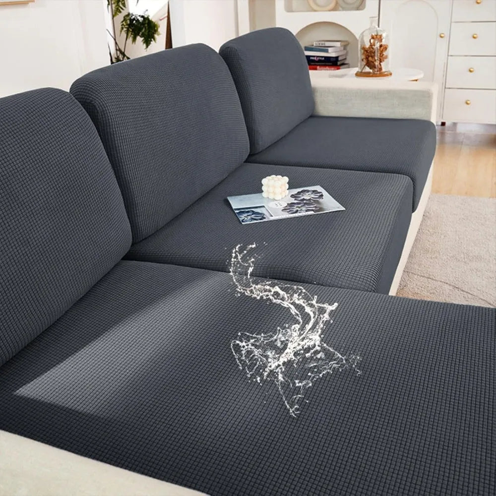 Waterproof Couch Cushion Covers Washable Sofa Cushion Slipcovers Thick Stretch Jacquard Fabric Couch Sofa Covers