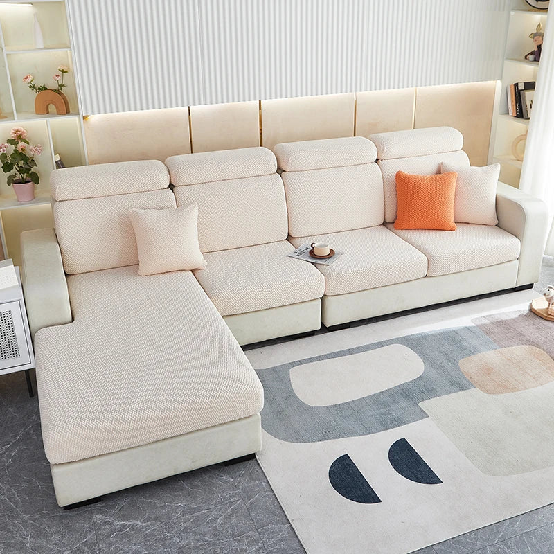 Thicken Sofa Seat Cushion Cover Jacquard Chair Cover Sofa Slipcover Stretch Adjustable Sofa Cover Pets Kids Furniture Protector