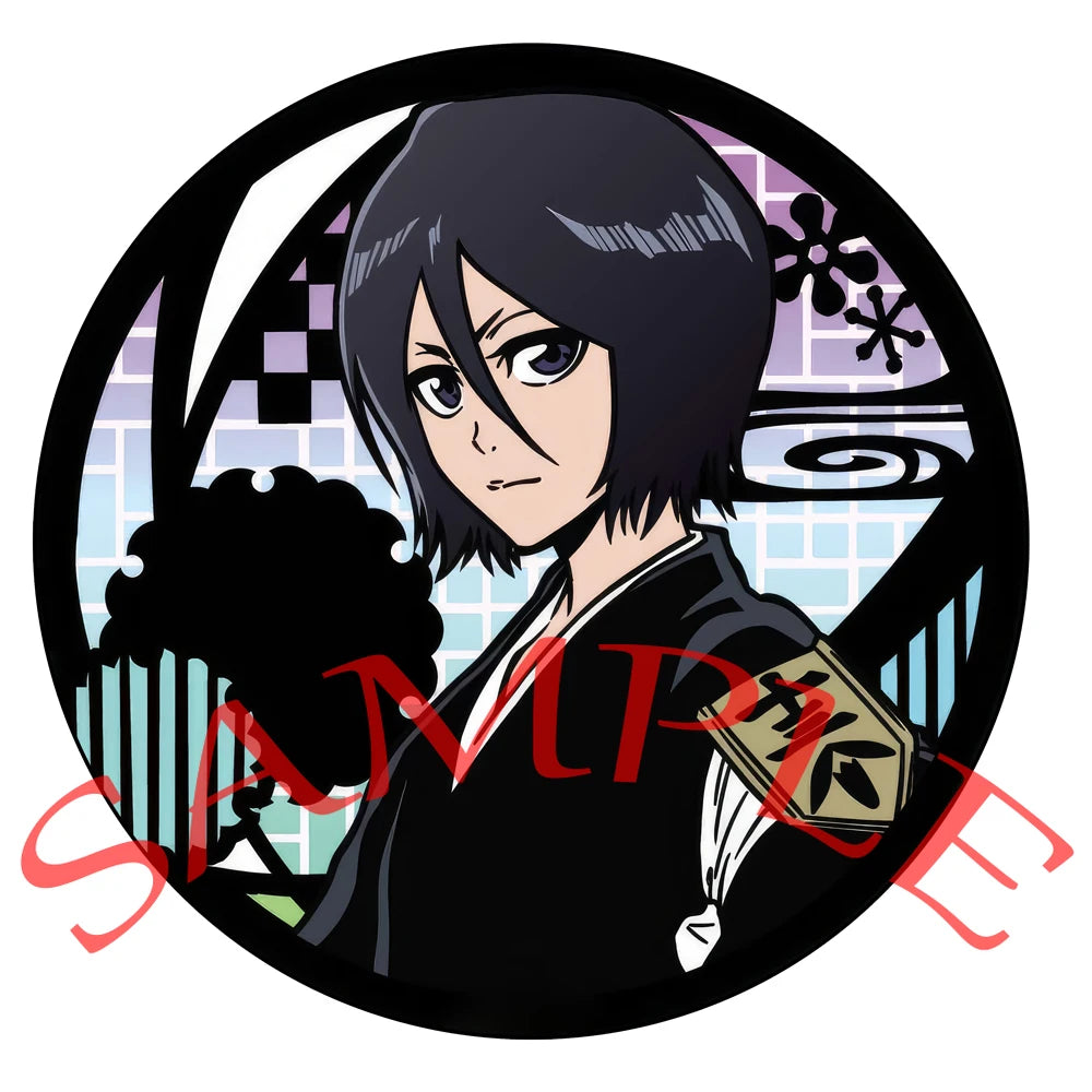 Anime BLEACH Cosplay Urahara Kisuke Ishida Uryuu Inoue Orihime Kuchiki Rukia Kurosaki Ichigo Cartoon Badge Christmas Gifts