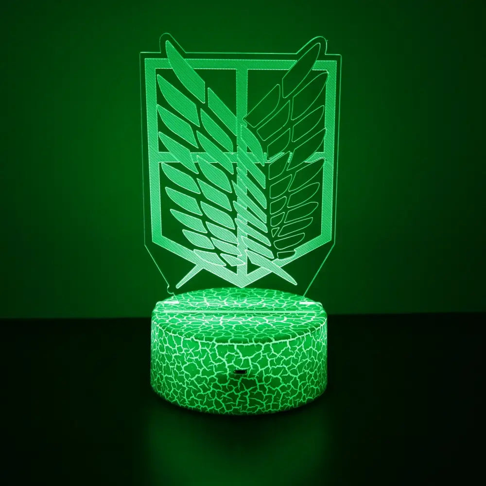 Attack on Titan Levi 3D LED Lamp – RGB Remote Night Light