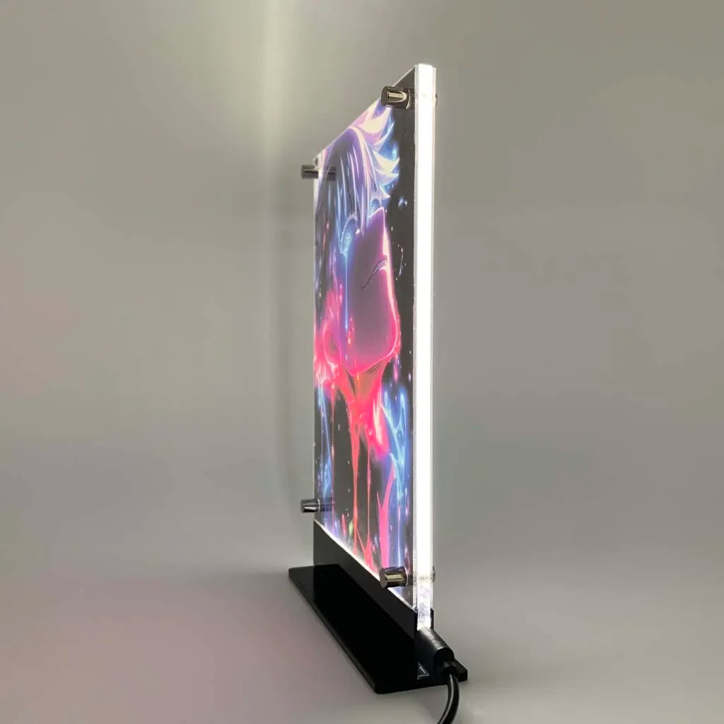 PCLP Led Backlit Poster Jujutsu Kaisen Anime Night Light for Bedroom Nightlight Game Room Deco Table Night Lamp Sign Satoru Gojo